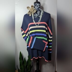 Striped Multicolor Women's Sweater GAP Brand Size XXL